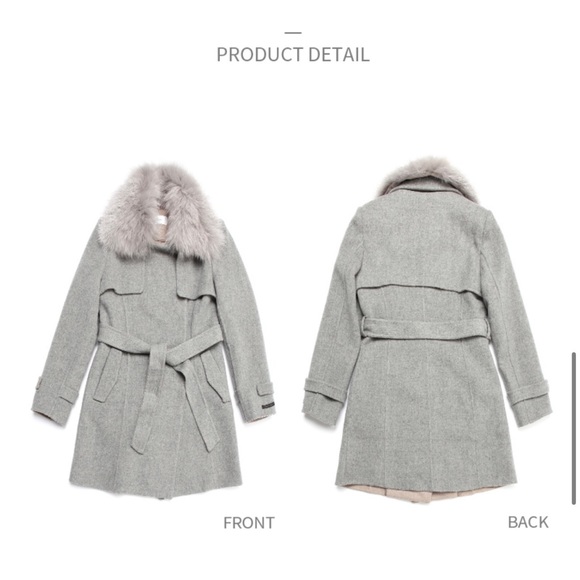 ROEM handmade TRENCH COAT, S, Grey - Picture 2 of 16